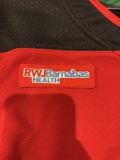 NJ Devils RWJ Barnabas Health Ad Patch For Red Home Jersey