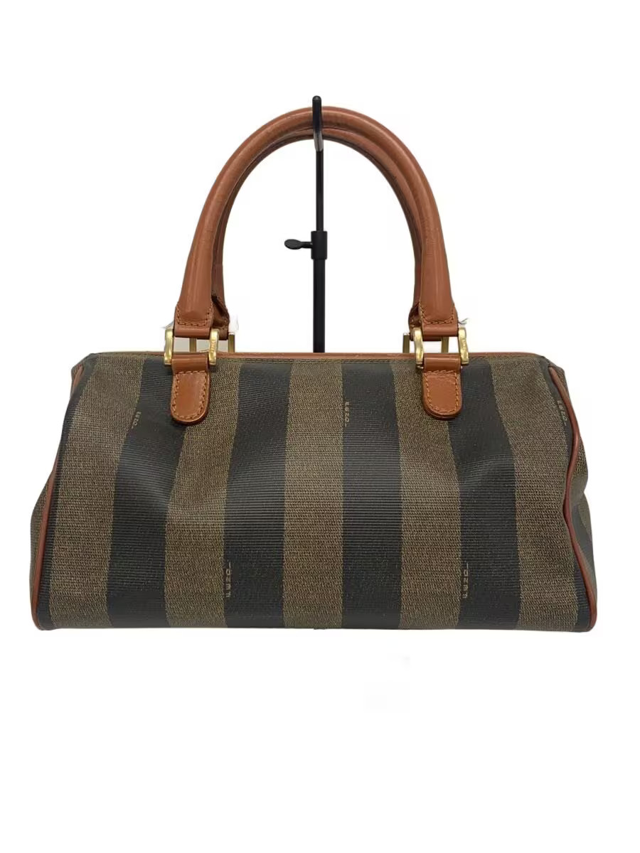 FENDI Mini Boston Pecan Pattern Missing Shoulder … - image 3