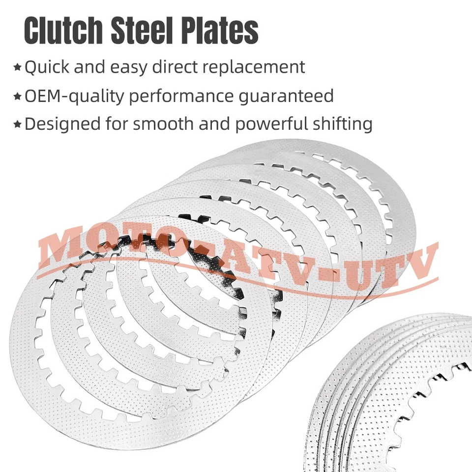 Clutch Plates Kit & Spring Cover Gasket for Suzuki Marauder 800 VZ800 1997-2004 - Image 2 of 4