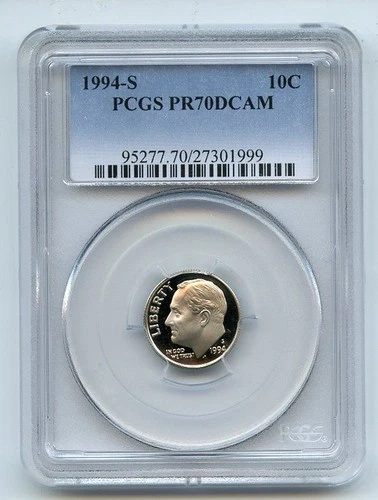 1994-S Roosevelt Dime Proof — photo from another recent sale