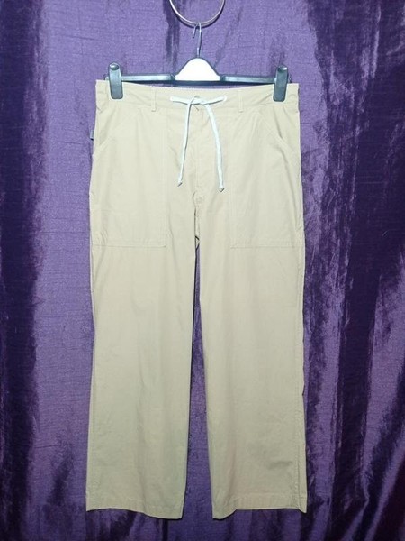 Women Cinque Trousers Beige Cotton 40 / L / 48