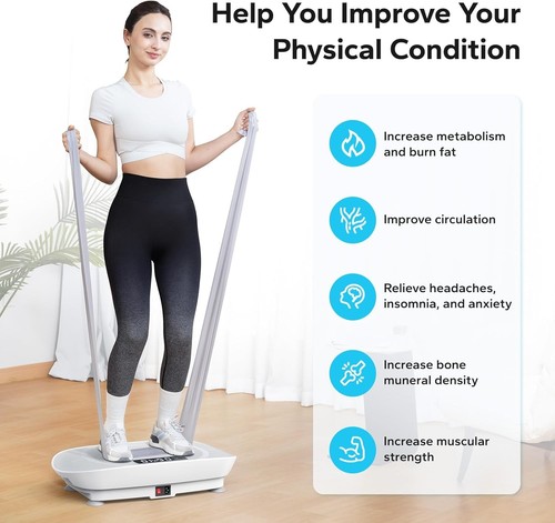 MERACH Vibration Plate Exercise Machine,Whole Body Workout Power Vibrate Fitn... - Picture 5 of 7