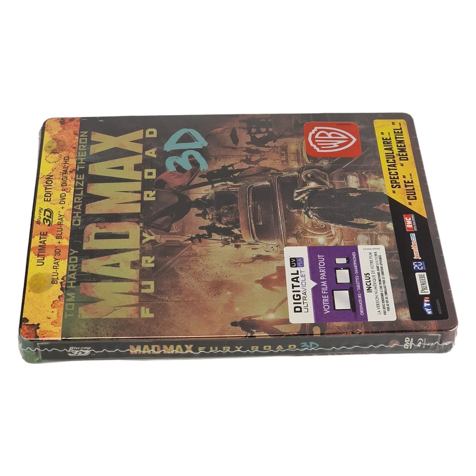 Mad Max: Fury Road SteelBook 3D + Blu-ray + DVD Limited 2015 Fnac Free Zone - Image 4 of 4