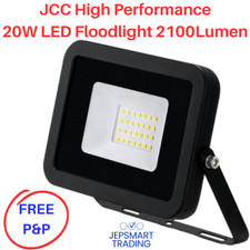 JCC 20W LED Security Floodlight Black 2100 Lumens High Performance JC45202BLK