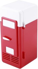 USB Mini Fridge for Drink Can Quiet Semiconductor Cooling LED Desktop Computer