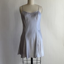 Vintage 1999 Victoria  s Secret Silk Slip Dress Lilac Grey Size S