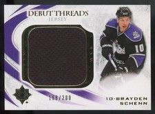 2010-11 Upper Deck Ultimate Collection Debut Threads Brayden Schenn RC /200