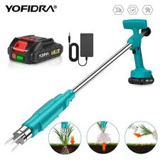 Electric Weed Puller Weeder Handheld Garden Lawn Grass Remover Tool w/1 Battery
