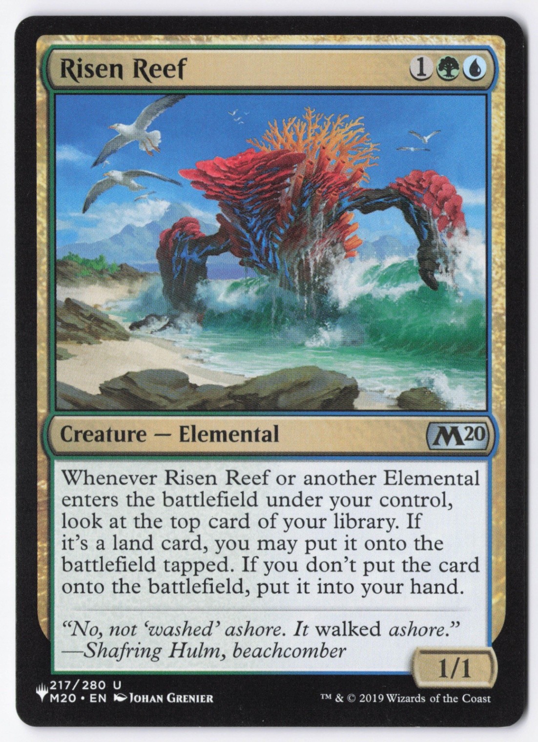 Risen Reef Normal U The List Reprints 217 NM