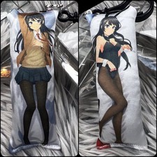 Handmade Anime Mai Sakurajima Bunny Girl Senpai Dakimakura Body Pillow Keychain