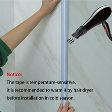 5M PVC inside outside Corner Trim Self-Adhesive Vinyl Moulding for Tile and W...