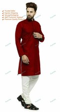 Indian Mens Kurta Cotton Soft Fabric Dress Mens Kurta Plain Top Tonic