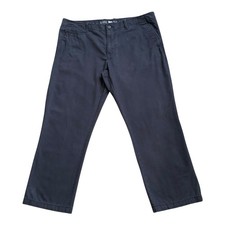 OLD NAVY Mens Size 40 Navy Blue Broken In Straight Chino Pants 29.5" Inseam