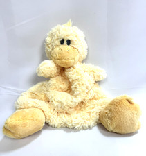 Duck Ducky Yellow Baby Lovey Security Blanket Rattle 12" Demdaco Soft Plush Toy