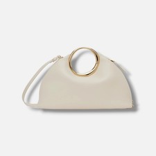 Jacquemus Women's Ivory Le Calino Leather Top Handle Bag.