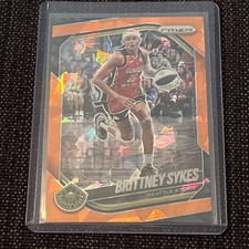 2025 Panini Prizm WNBA- Orange Ice Prizm #121 Brittney Sykes- Seattle Storm