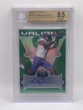 2018 Leaf Valiant Green /60 Cedrick Wilson Jr. RC BGS 9.5 GEM MINT Autograph