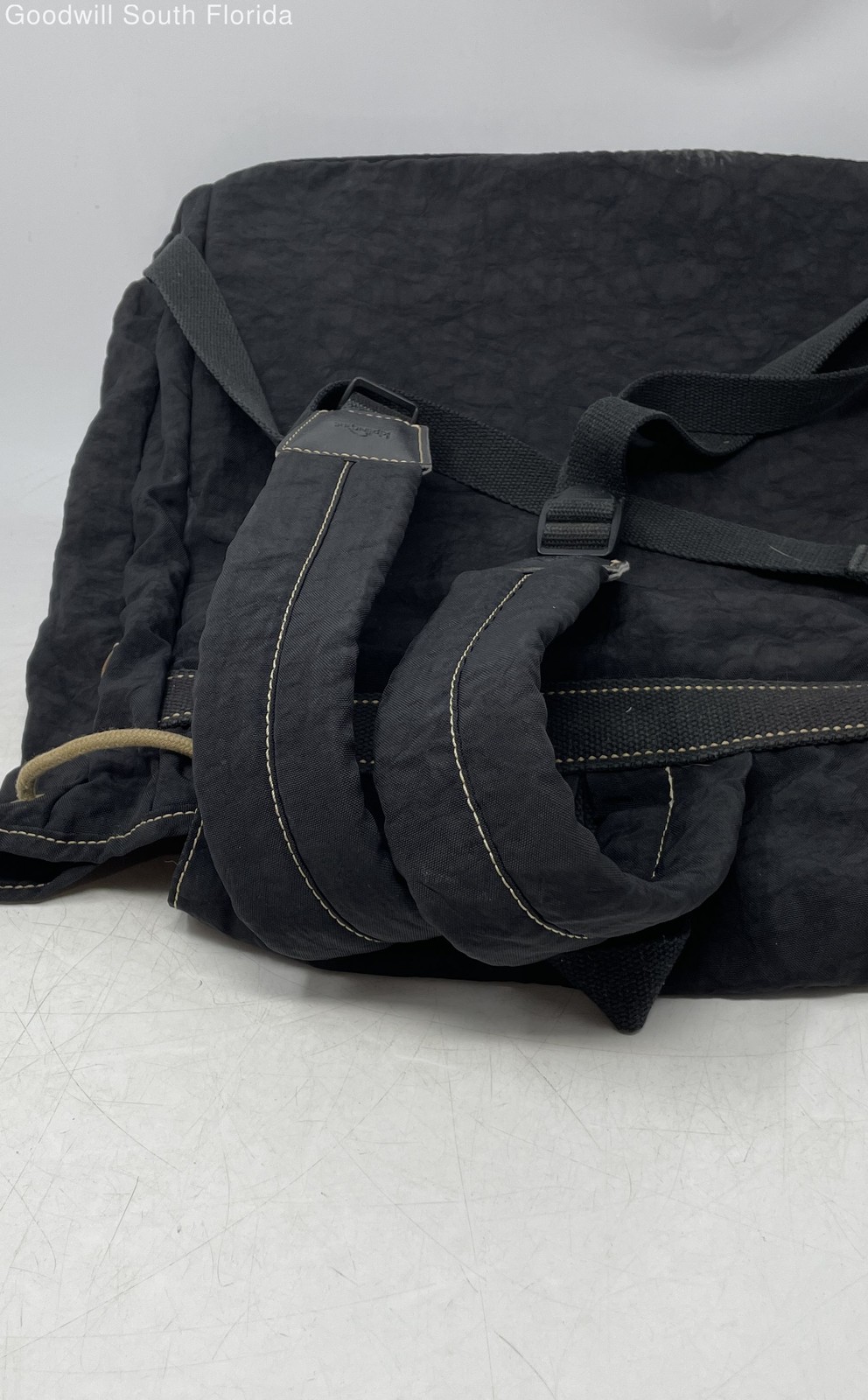 Kipling Womens Black Outer Pockets Drawstring Sho… - image 4