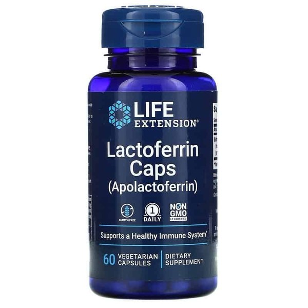 Life Extension Lactoferrin Caps (Lactoferrin) 60 Pflanzliche Kapseln-image