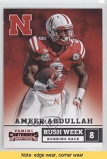 2015 Panini Contenders Draft Picks Rush Week Ameer Abdullah #3 READ h3a