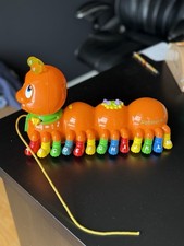 Orange Leap Frog Alphabet Pal Caterpillar With Sounds Pull Toy