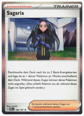 Geeta 188/197 Rare Obsidian Flames Pokemon Holo Near Mint
