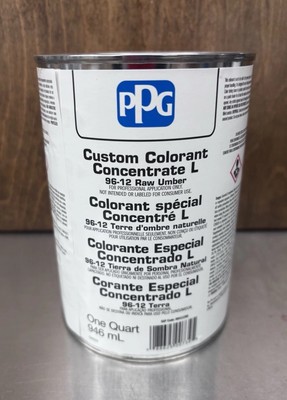 Colorant L - Ppg Raw Umber Quart Part No 96-12 PPG INDUSTRIES - Sealed New