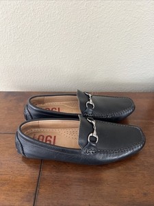 1901 Men’s Leather Loafers BLACK SIZE US 8.5M PRE 1901 Nubuck Leather Comfort Casual Loafers Men main image 3