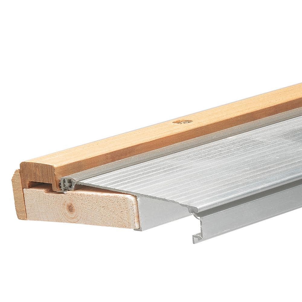 Door Threshold Adjustable Weatherstrip Aluminum Wood Low Profile Seal Exterior