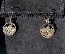 Hines Goldsmith Teton Earrings 925 Sterling Silver Leverback Closure New In Box