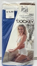 Vintage 1990 Jockey For Her 100 Cotton Briefs Blue Size 6 NOS Style 1500 USA