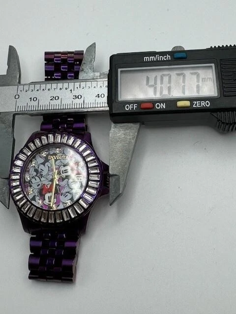 Invicta Disney Purple Tone Minnie Mouse Limited Edition 41355 Quartz Date Watch - Image 4 of 4