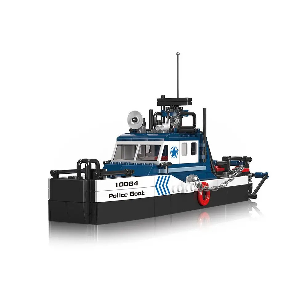 Mould King 10084 Polizeiboot Klemmbausteine 413+pcs Spielzeug Bausatz-NEU-OVP - Bild 2