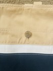 Lot of 5 NAUTICA Button Tab Valance Curtain Khaki Navy Stripe 41”x 17” — photo 6