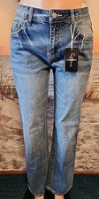 NWT Flamingals Women's 80292 Blue Jeans Size - Large 32 Inseam