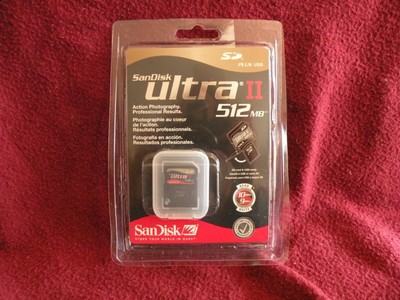 Sandisk Ultra ii 512mb sd +USB card (619659023416)