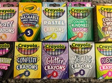 Crayola crayons variety 75 pack bulk hard to find colors limited edition colors