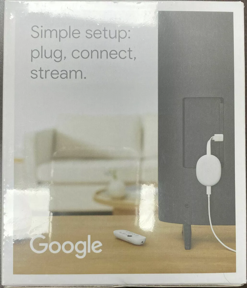 Google Chromecast with Google TV - Streaming Media Player in 4K HDR - Snow  - New 705353038525