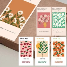 Decor Thank You Stickers Stamp Flowers Labels Sealing Sticker Gift Wedding Party