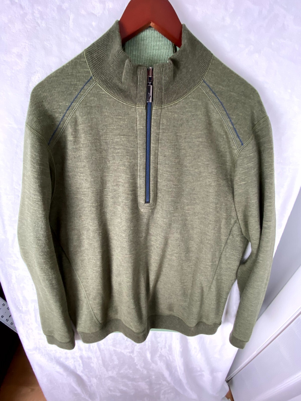 Tommy Bahama Reversible Sweater Men's XL Olive Green Flip Side