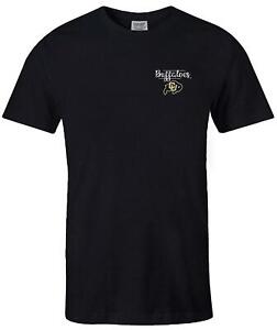 NCAA Colorado Buffaloes Adult NCAA Sketchbook Comfort Color Short sleeve T-Shirt X-Large,Black 