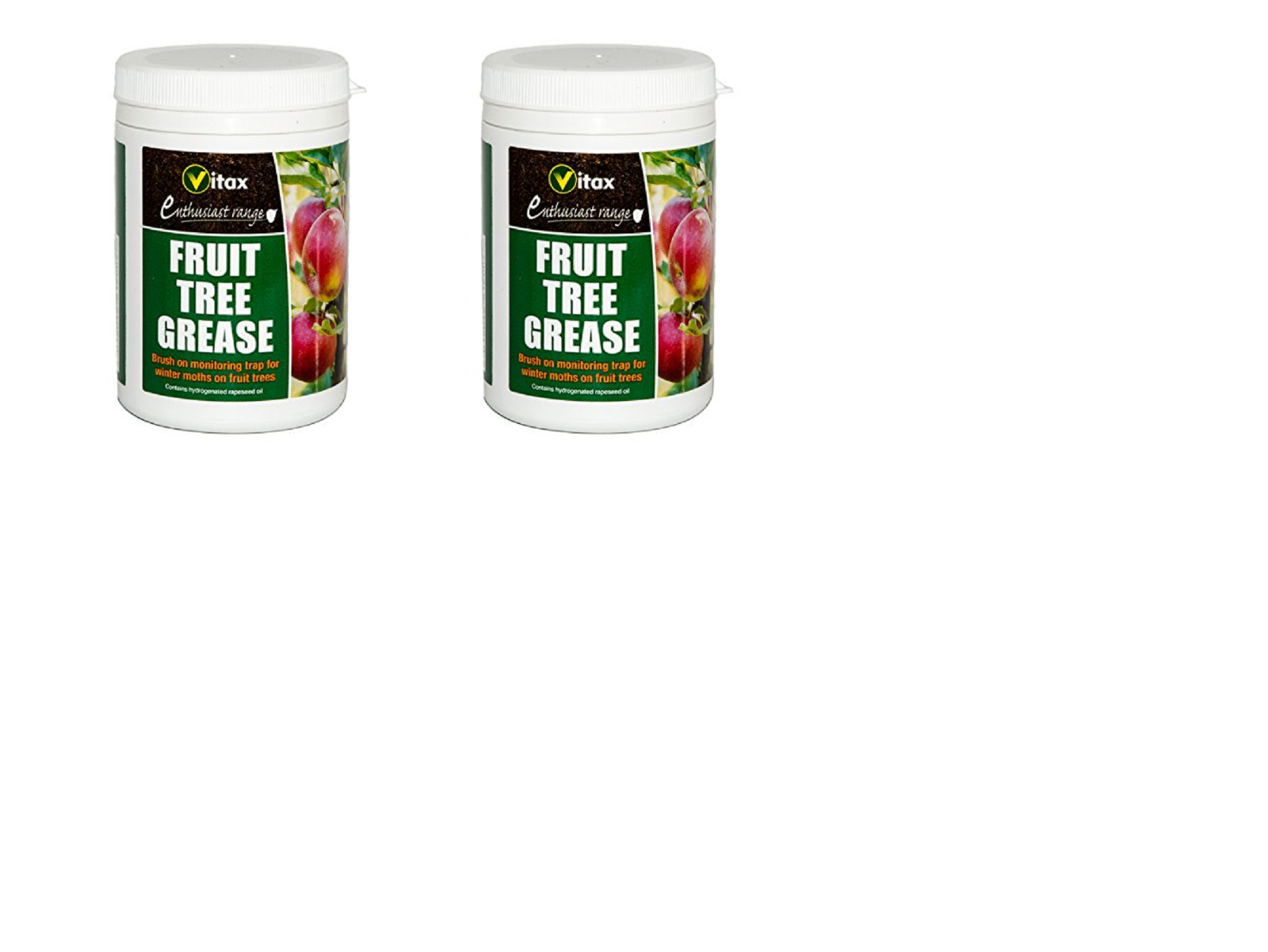 2 x Vitax Fruit Tree Grease 200g - Brush On Monitoring Trap For Winter Moths