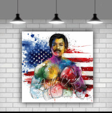 Rocky Apollo Creed Boxing Patrice Murciano Canvas Wall Art Framed Ready To Hang