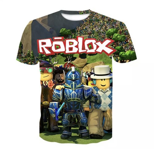 NEW Boys Girls Unisex ROBLOX Super Silky T-shirt -size 11-12 - GreenMulti-Color