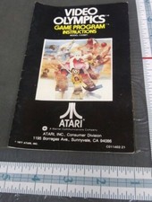 ORIGINAL VINTAGE Atari Video Olympics Game Program Instructions