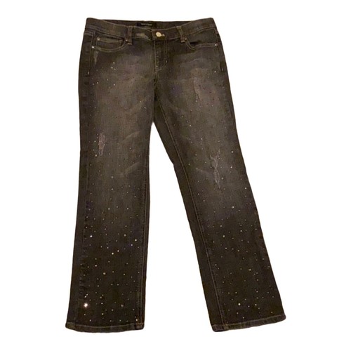 Jeans Distressed Rhinestone Denim | eBay