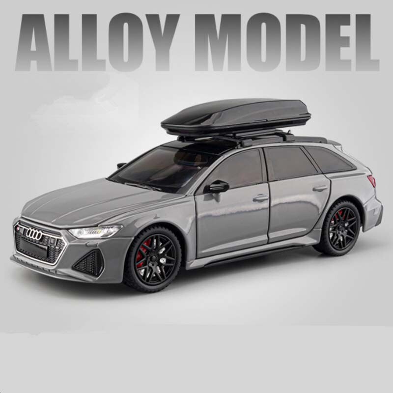 1/24 Audi RS6 Avant Station Wagon Alloy Racing Car Model Diecast Metal Toy Gift