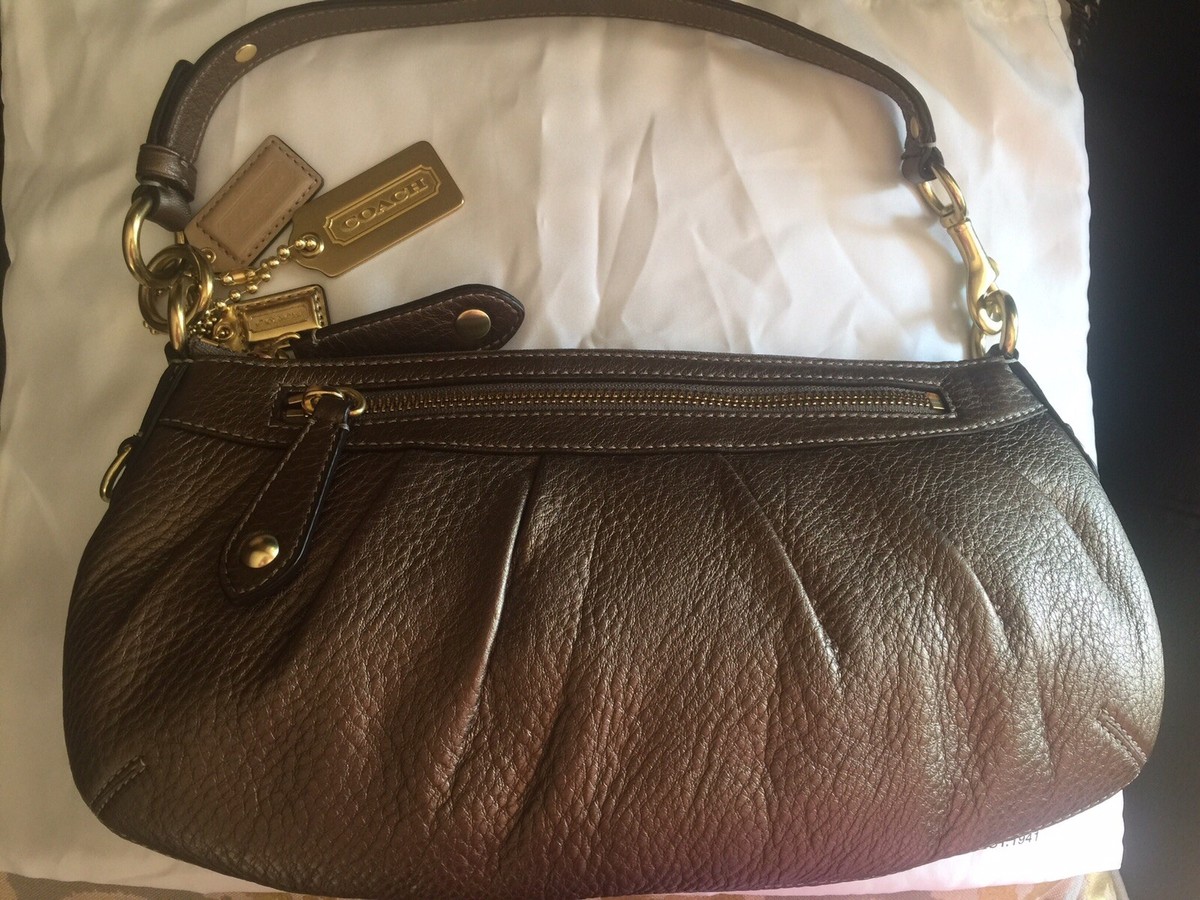 COACH ブラウン ハンドバッグ Coach 12944 Madison Small Hobo Handbag, Copper Color, Genuine