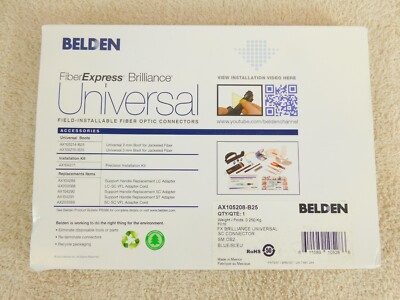 Beldon AX105208 SC Connector FX Brilliance Single-Mode OS2 --- SELECT QUANTITY