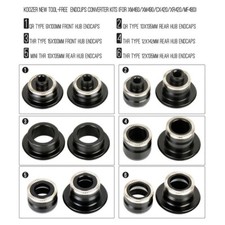 KOOZER M490 MTB Adattatore Mozzi Ruota Bici Convertitore Quick Release + Asse Spina